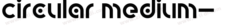 Circular Medium字体转换